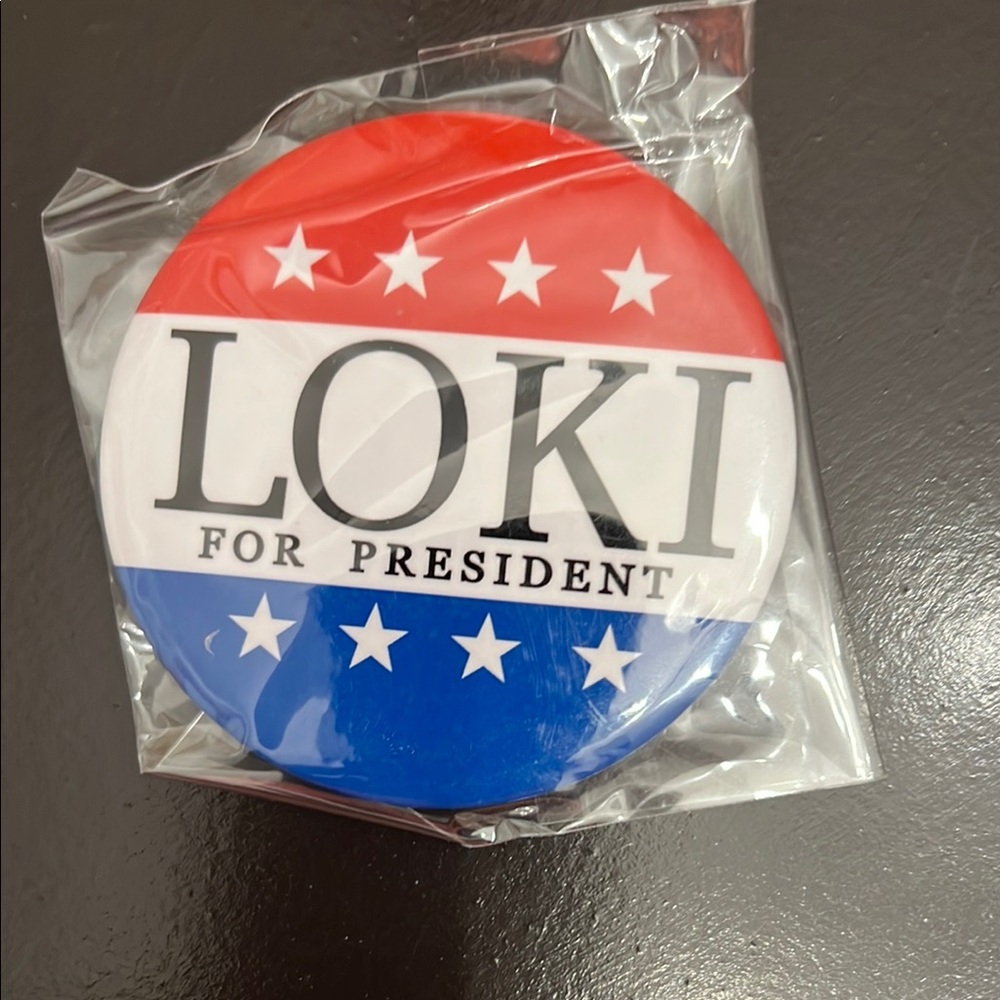 Red and Blue Campaign Button